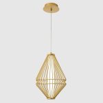 Подвесные светильники Crystal Lux CUADRA SP18W LED GOLD CUADRA