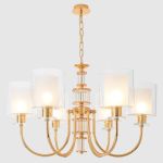 Люстры Crystal Lux ELENA SP6 GOLD Elena