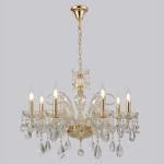 Люстры Crystal Lux MONICA SP8 GOLD Monica