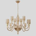 Люстры Crystal Lux SILVESTRO SP12 AMBER silvestro