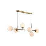 Люстры iLAMP 9136P/6 GL-WH GOLDEN