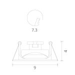 Точечные светильники Arte Lamp A3219PL-1BK Accento