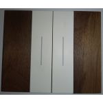 KA4802LG Bticino Living Now Декоративная рамка 2М цвет "Американский орех" Реплика