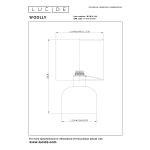 Настольные лампы Lucide 10516/01/44 WOOLLY