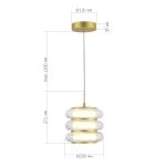 SL6239.203.03 Светильник подвесной ST-Luce золото/прозрачный LED 1*16W 3000K FRITTELA