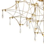 SL6601.202.78 Светильник потолочный ST-Luce Золотистый/Прозрачный LED 78*0,35W 3000K GRAVETTA