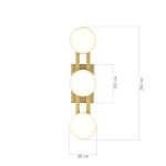 SL6610.201.03 Светильник настенный ST-Luce золотистый/белый LED 1*6W 4000K MONRO