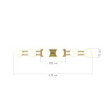 SL6610.201.06 Светильник настенный ST-Luce золотистый/белый LED 1*12W 4000K MONRO