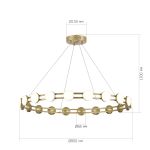 SL6610.203.20 Светильник подвесной ST-Luce золотистый/белый LED 1*40W 4000K MONRO