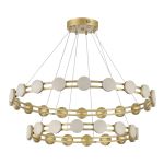 SL6610.203.36 Светильник подвесной ST-Luce золотистый/белый LED 1*70W 4000K MONRO