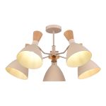 SLE1256-502-05 Светильник потолочный Бежевый/Бежевый, Светлое дерево, Золотистый E14 5*40W VISTA