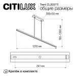 Подвесные светильники Citilux CL203711 Trent