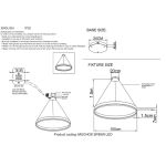Люстры Crystal Lux MUCHOS SP88W LED GOLD MUCHOS