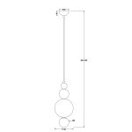 Подвесные светильники Freya FR5388PL-01CH Pearl