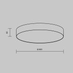 Потолочные светильники Maytoni C032CL-45W2.7K-RD-B Zon