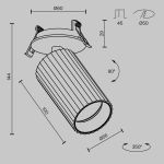 Точечные светильники Maytoni C110CL-01-GU10-B Calipso
