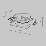 Точечные светильники Maytoni DL002-GU10-01-W Gyps Modern