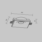 Точечные светильники Maytoni DL006-GU10-RD-W Gyps Modern