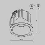 Точечные светильники Maytoni DL043-01-10W3K-RD-B-1 Alfa LED