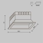 Точечные светильники Maytoni DL056-8W3-4-6K-B Okno