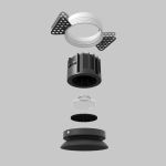 Точечные светильники Maytoni DL058-12W2.7K-TRS-B Round