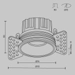 Точечные светильники Maytoni DL058-12W2.7K-TRS-B Round