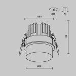 Точечные светильники Maytoni DL065-12W3K-W Nude