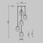 Люстры Maytoni MOD016PL-05BS Aura