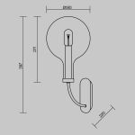 Настенные светильники Maytoni MOD333WL-01B Status