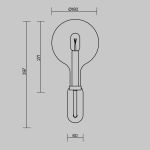 Настенные светильники Maytoni MOD333WL-01BS Status