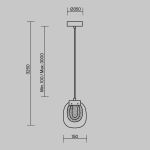 Подвесные светильники Maytoni MOD367PL-L3BSK Biology