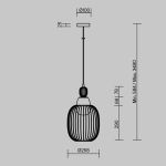 Подвесные светильники Maytoni MOD376PL-01G1 Levitation