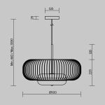 Подвесные светильники Maytoni MOD376PL-L30G3K Levitation