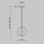Подвесные светильники Maytoni MOD379PL-L6B3K Misterio