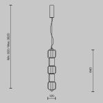 Подвесные светильники Maytoni MOD381PL-L30B3K Ritmo