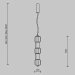 Подвесные светильники Maytoni MOD381PL-L30CH3K Ritmo