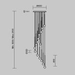 Подвесные светильники Maytoni MOD383PL-L40BBS3K Bubble dream