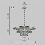 Подвесные светильники Maytoni MOD394PL-01BS1 Costa