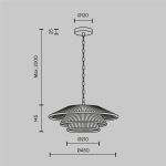 Подвесные светильники Maytoni MOD394PL-01BS Costa