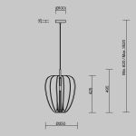 Подвесные светильники Maytoni MOD398PL-01GR Cambio