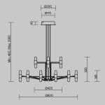 Люстры Maytoni MOD401PL-L108BS3K Arana