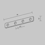 Трековое освещение Maytoni TRA034D-C-42S Accessories for tracks Exility