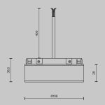 Трековое освещение Maytoni TRA172DR-100W-DS-B Power Supply Basity