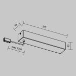 Трековое освещение Maytoni TRA200BB-11B Accessories for tracks Flexity