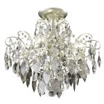 Потолочные светильники Crystal Lux ESMIRALDA PL4 SILVER ESMIRALDA