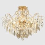 Потолочные светильники Crystal Lux ESMIRALDA PL6 GOLD ESMIRALDA