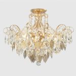 Потолочные светильники Crystal Lux ESMIRALDA PL6 GOLD ESMIRALDA