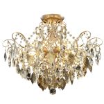 Потолочные светильники Crystal Lux ESMIRALDA PL6 GOLD ESMIRALDA
