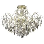 Потолочные светильники Crystal Lux ESMIRALDA PL6 SILVER ESMIRALDA