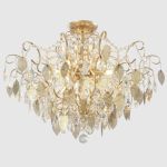Потолочные светильники Crystal Lux ESMIRALDA PL9 GOLD ESMIRALDA